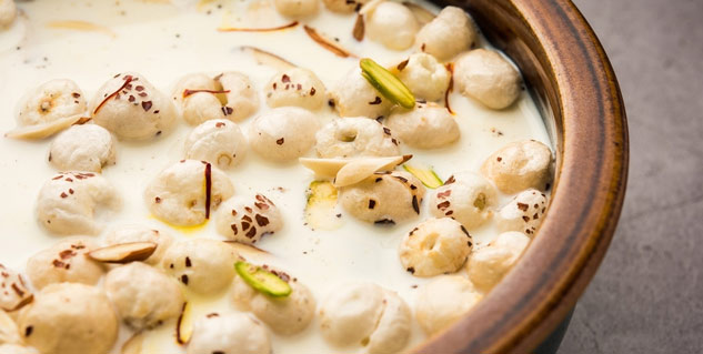 chironji makhana kheer recipe