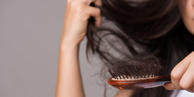 Stress can lead to hair fall