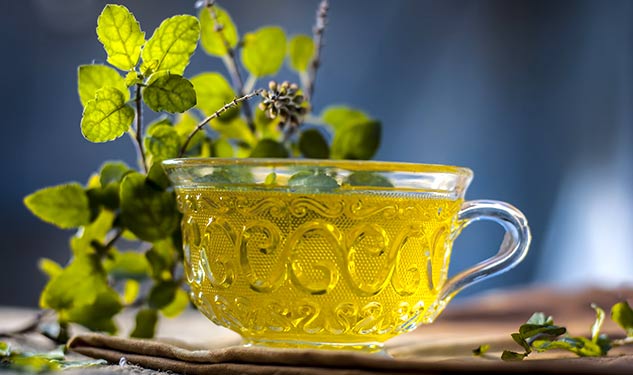 tulsi tea and cough