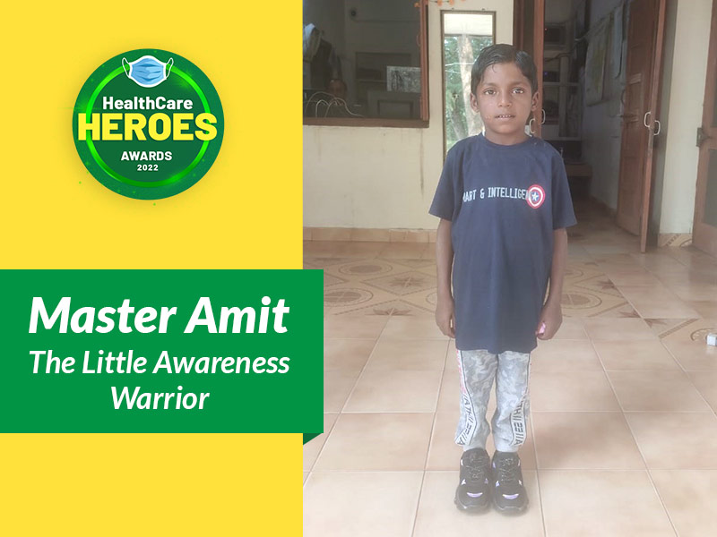 HealthCare Heroes Awards 2022: Little Corona Warrior Reminds People COVID-19 Protocol