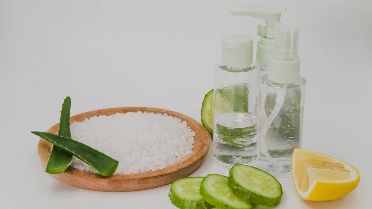 Cucumber and Aloe Vera for knee darkness