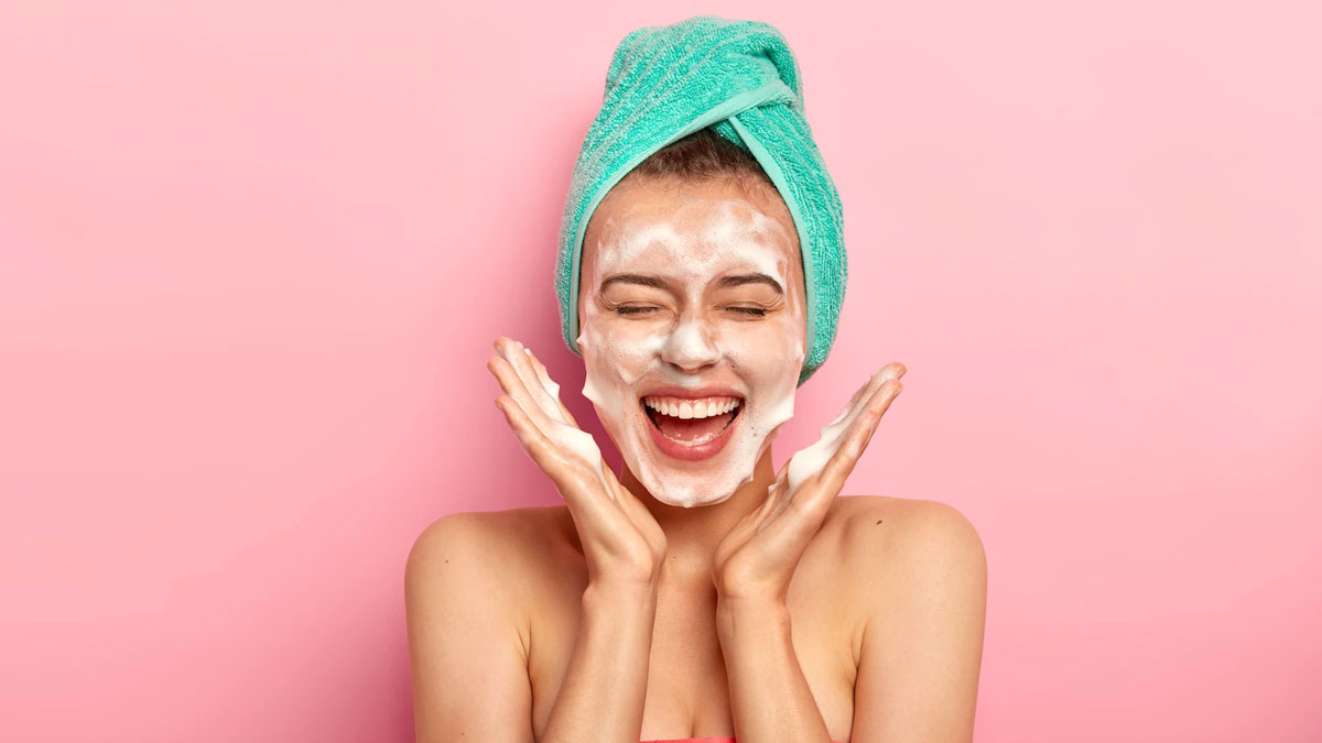 face cleansing skincare routine