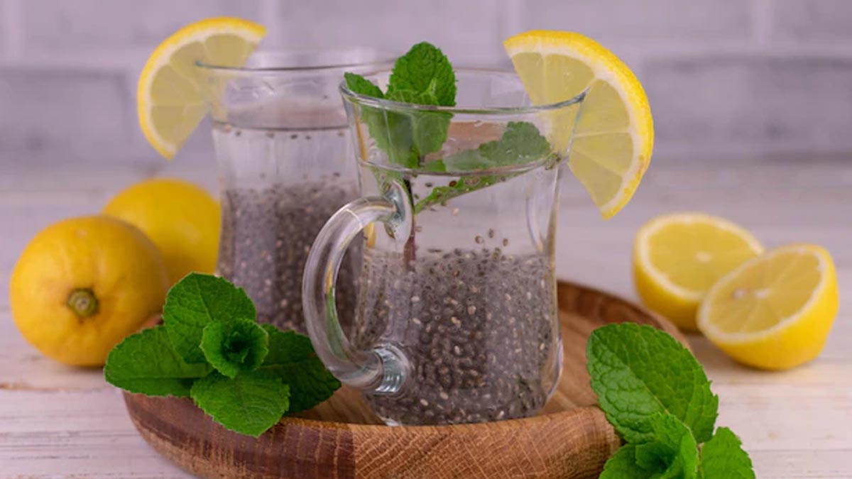 Lemon water with shop chia seeds benefits