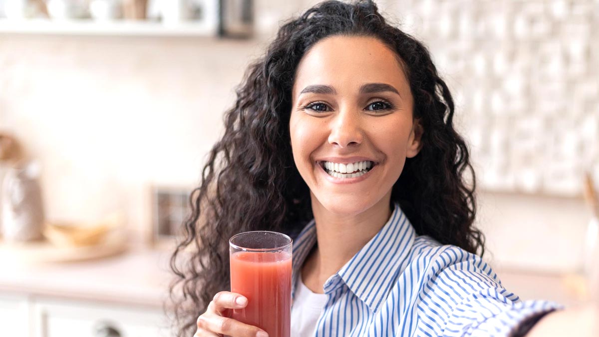 Benefits of drinking shop tomato juice at night