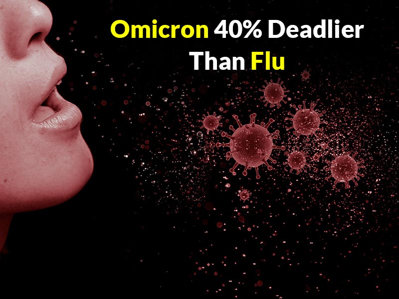 Omicron COVID Strain 40% More Lethal Than Seasonal Flu: Japanese Researchers