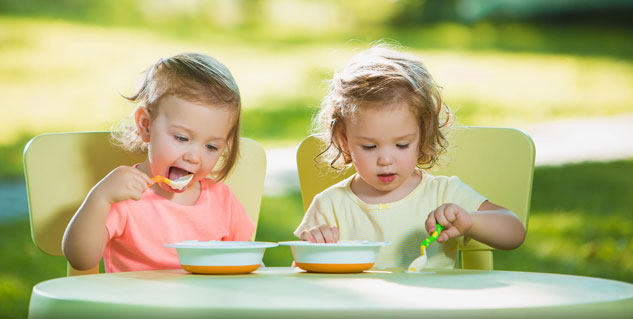 food on the plate according to hunger