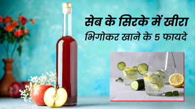 रोज सुबह खाएं सेब के सिरके में भीगा खीरा, सेहत को मिलेंगे 5 जबरदस्त फायदे