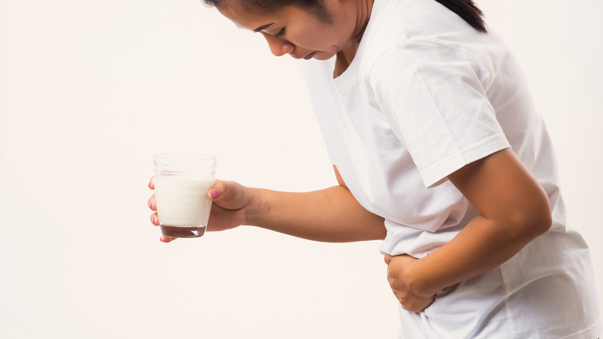 lactose intolerance in hindi