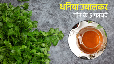 सुबह धनिया के पत्ते उबालकर पीने से सेहत को मिलेंगे ये 5 फायदे