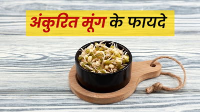 सुबह अंकुर‍ित मूंग दाल खाने से शरीर को म‍िलते हैं ये 5 फायदे 