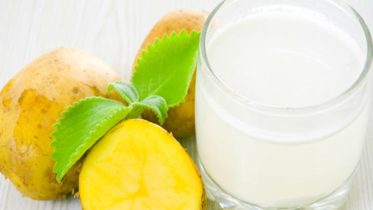 potato juice for facde