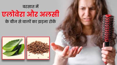 मानसून में बालों का झड़ना रोकेगा एलोवेरा और अलसी के बीजों का पेस्ट, जानें इस्तेमाल का तरीका  