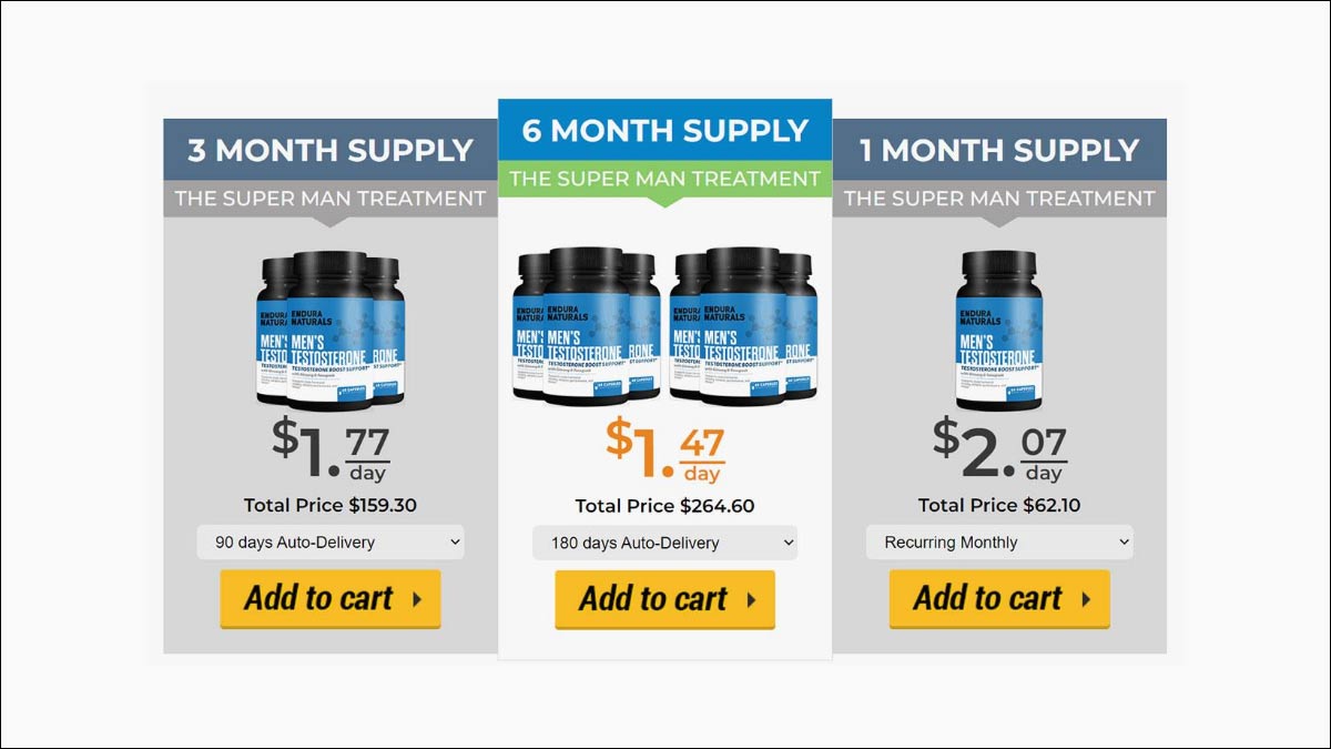 Endura Naturals' Testosterone Boost Reviews - Is It Legit or Fake Customer  Claims? | Onlymyhealth
