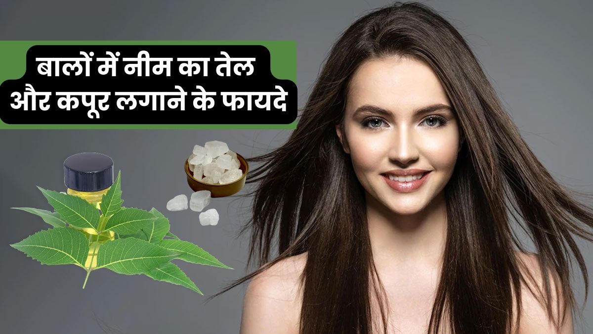बालों में इस तरह लगाएं नीम का तेल और कपूर, मिलेंगे मजबूत और शाइनी बाल