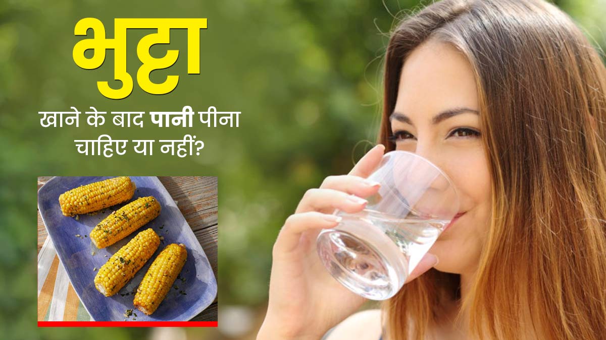 भुट्टा खाने के बाद पानी पीना चाहिए या नहीं? एक्सपर्ट से जानें जवाब