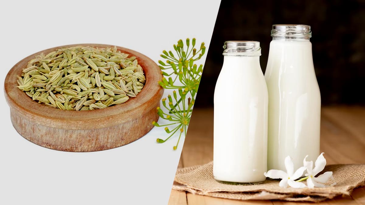 fennel seeds with milk for constipation