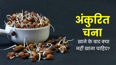अंकुरित चना खाने के बाद इन चीजों से करें परहेज, वरना हो सकती हैं कई परेशानियां 