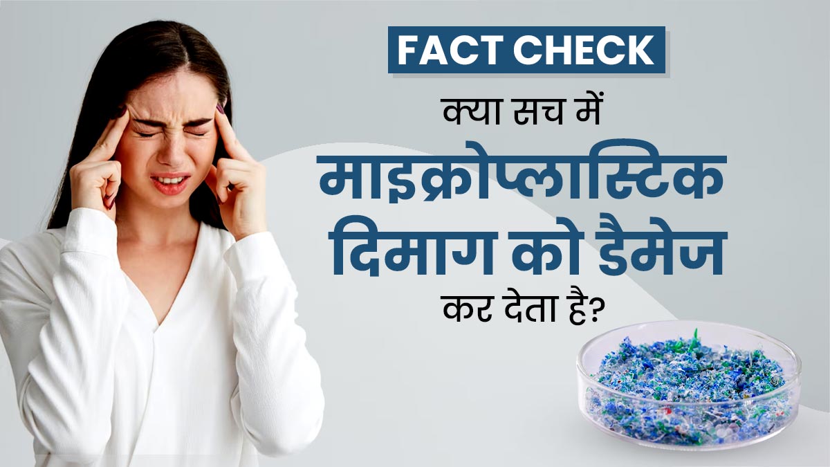 Fact Check: क्या सच में माइक्रोप्लास्टिक्स दिमाग तक जाकर इसे डैमेज कर सकते हैं? डॉक्टर से जानें जवाब