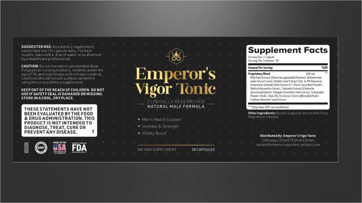 Emperor's Vigor Tonic Reviews Scam