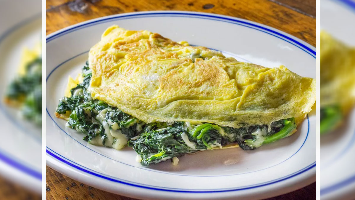 spinach omelette recipe