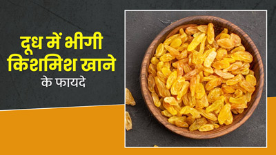 रातभर दूध में भिगोकर रखें किशमिश, सुबह खाने से मिलेंगे कई फायदे