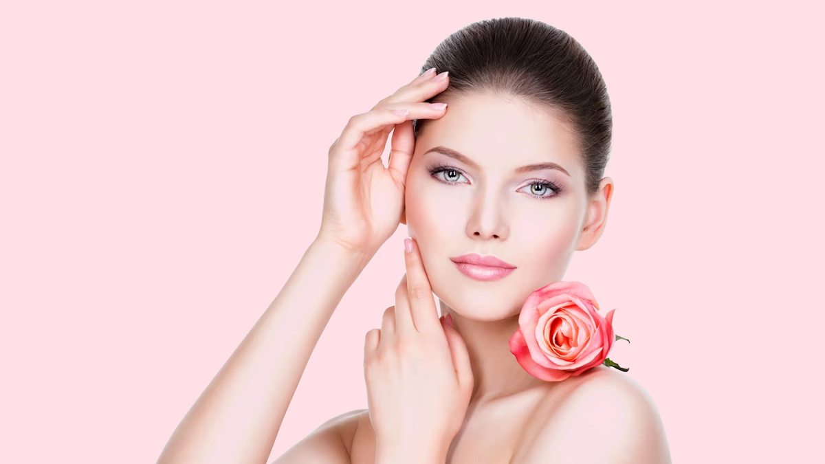 face cleanup with rose water