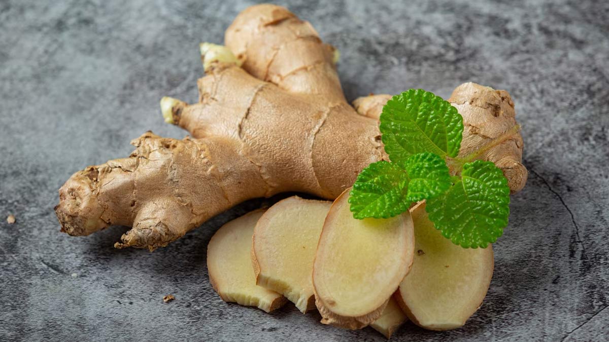 Herbs to reduce high cholesterol levels अदरक