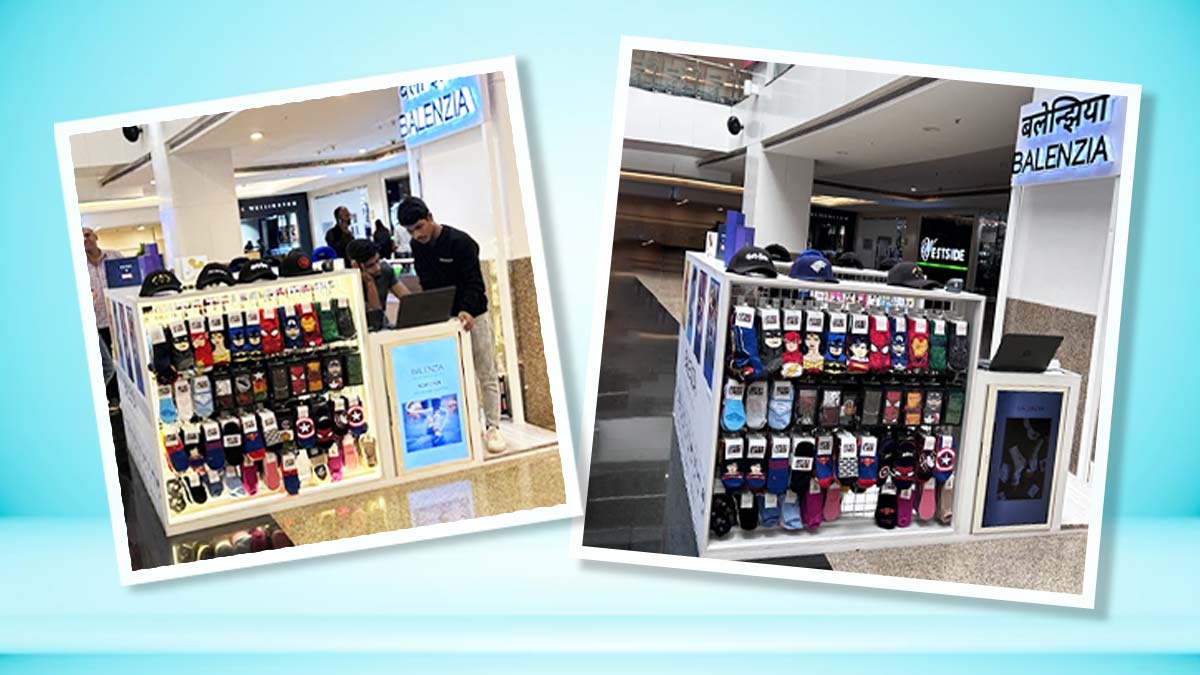 Balenzia, India's most loved socks brand Opens Its First Franchise Store at Infinity Mall, Malad, Mumbai