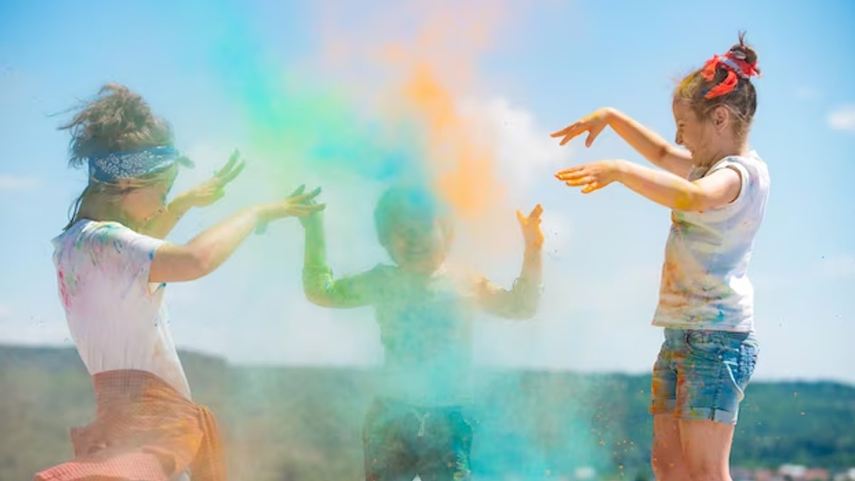 safety tips for holi celebration with kids