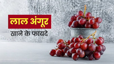 लाल अंगूर खाने से सेहत को मिलते हैं ये 5 फायदे 