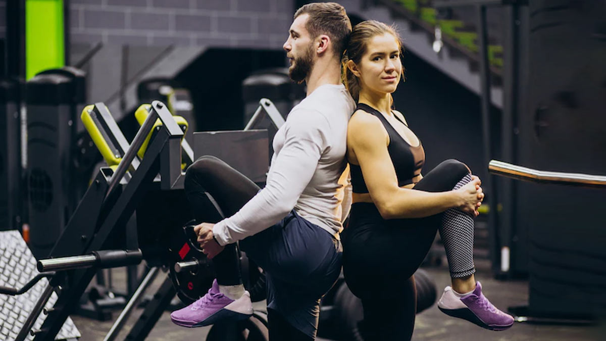 Couple fitness online exercises