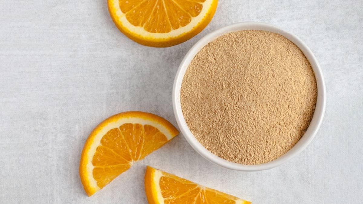 orange powder for hair problems