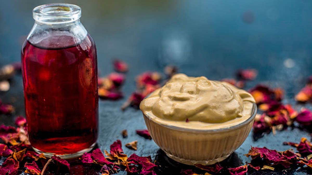multani mitti with rose water