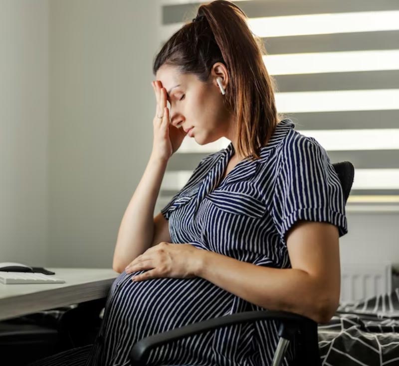 stress during pregnancy in hindi