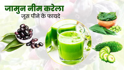 रोज सुबह पिएं जामुन, नीम और करेले का जूस, सेहत को मिलेंगे ये गजब फायदे