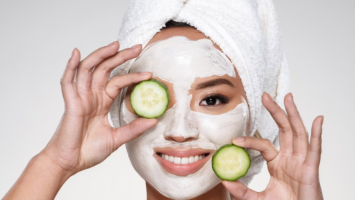 Cucumber Rice Water Face Mask In Hindi
