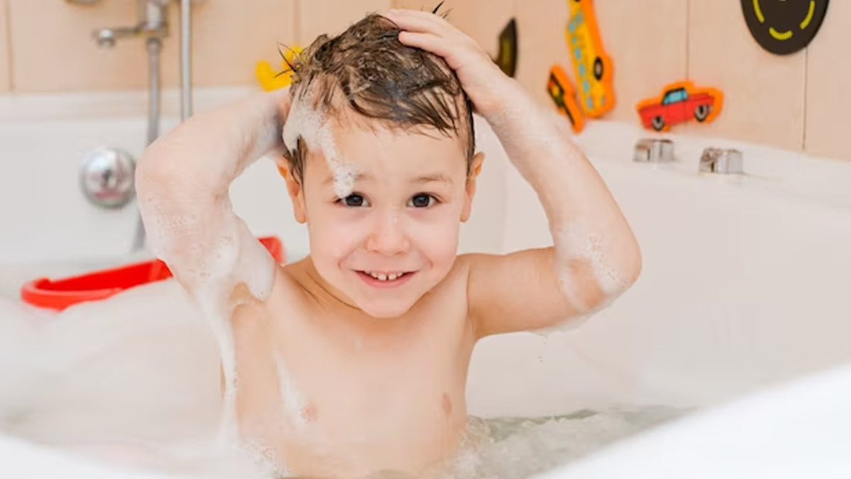 child hair wash