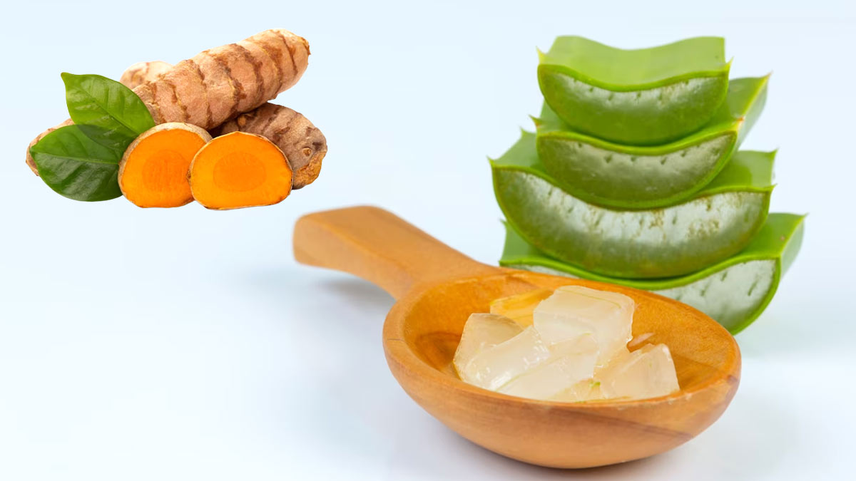 turmeric and aloe vera for dark circle in hindi