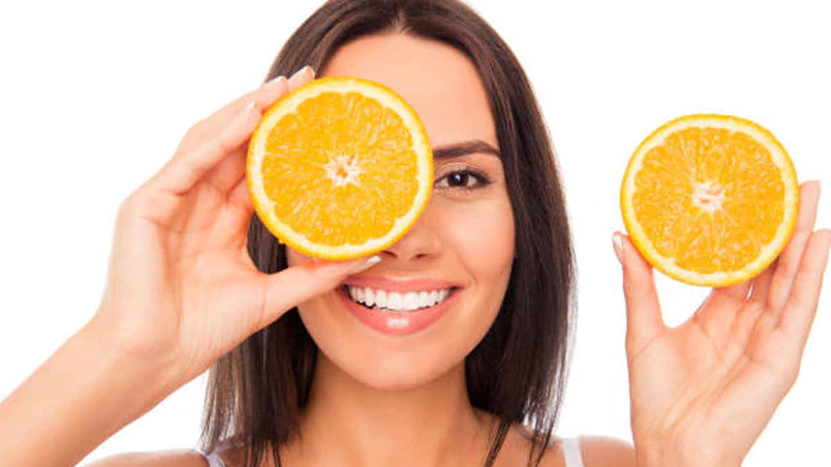 orange for face