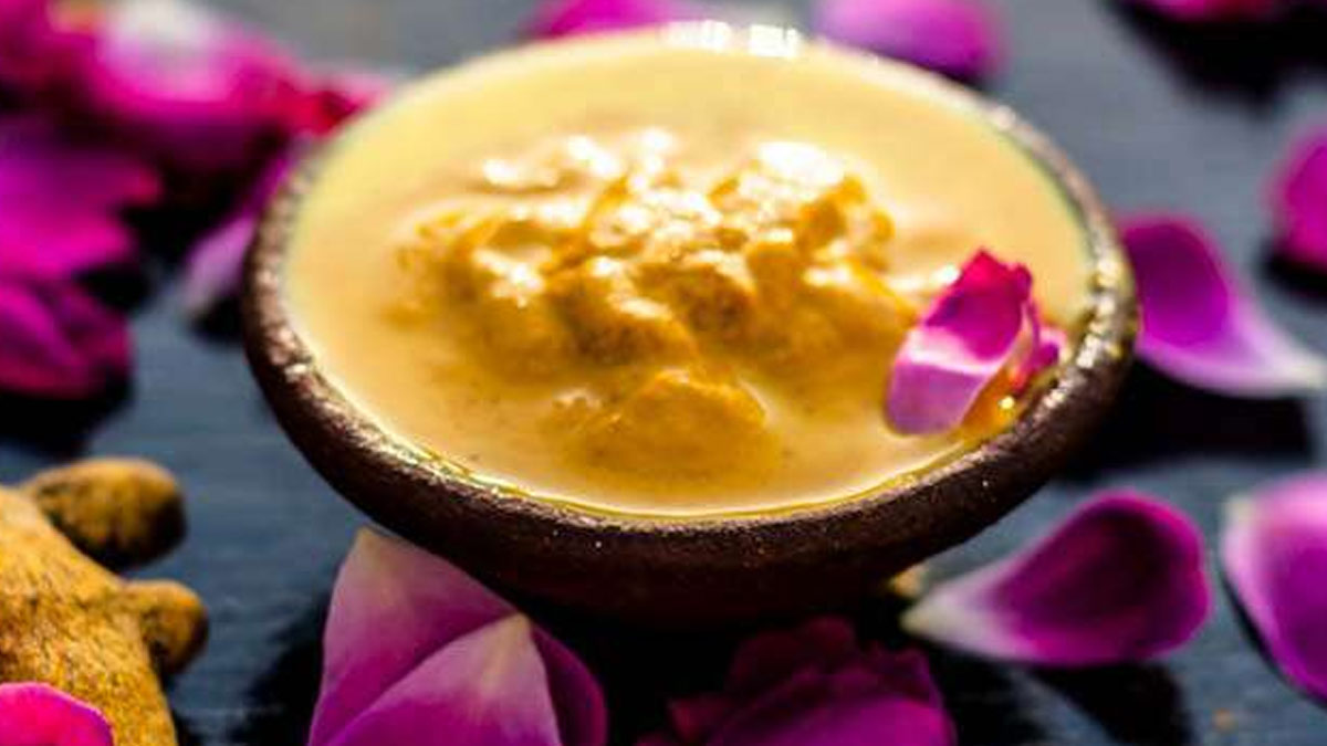 besan milk paste for forehead