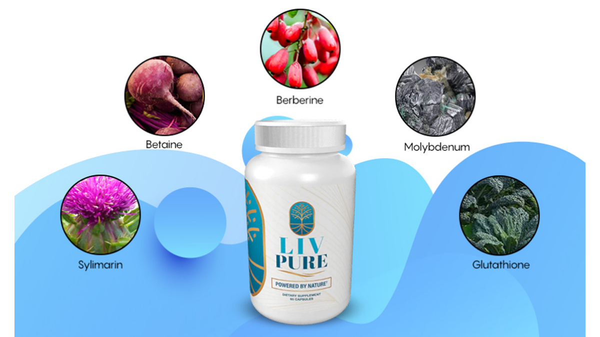  (Official 1 Month) Liv Pure Capsules Liver Detox Pills, LivPure  Supplement - Live Pure Liver Detox Cleanse Supplements, LivePure Diet  Hydration Reviews Liv Pur Health Support (60 Caps) 1 Month Supply 
