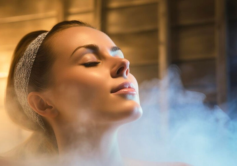 facial steam for acne