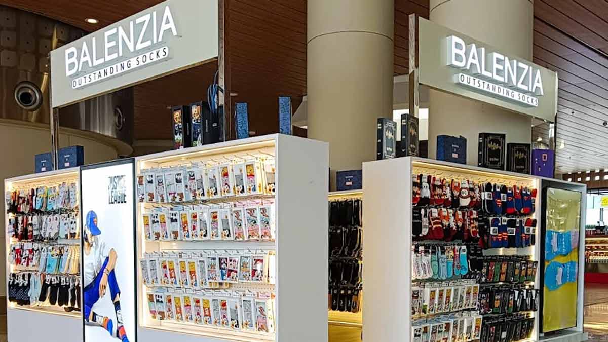 Balenzia, India's Most Loved Socks Brand Launches 18th store at Mumbai International Airport