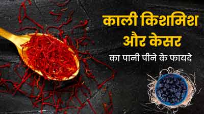 काली किशमिश और केसर का पानी पीने से सेहत को मिलते हैं ये 5 फायदे, जानें इस बारे में