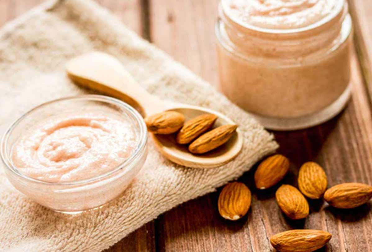 almond face pack for dry skin 