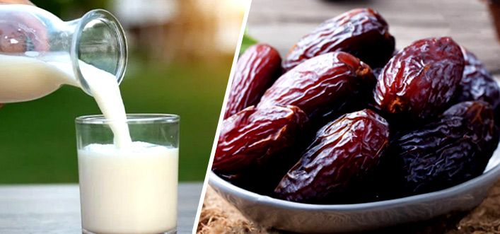 dates and milk