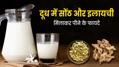 दूध में सोंठ और इलायची मिलाकर पीने से शरीर को मिलते हैं जबरदस्त फायदे, जानें तरीका
