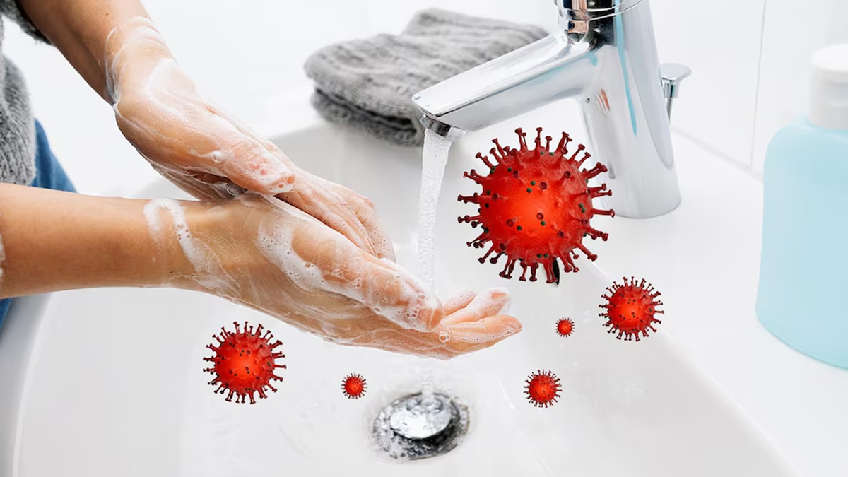 Washing hands