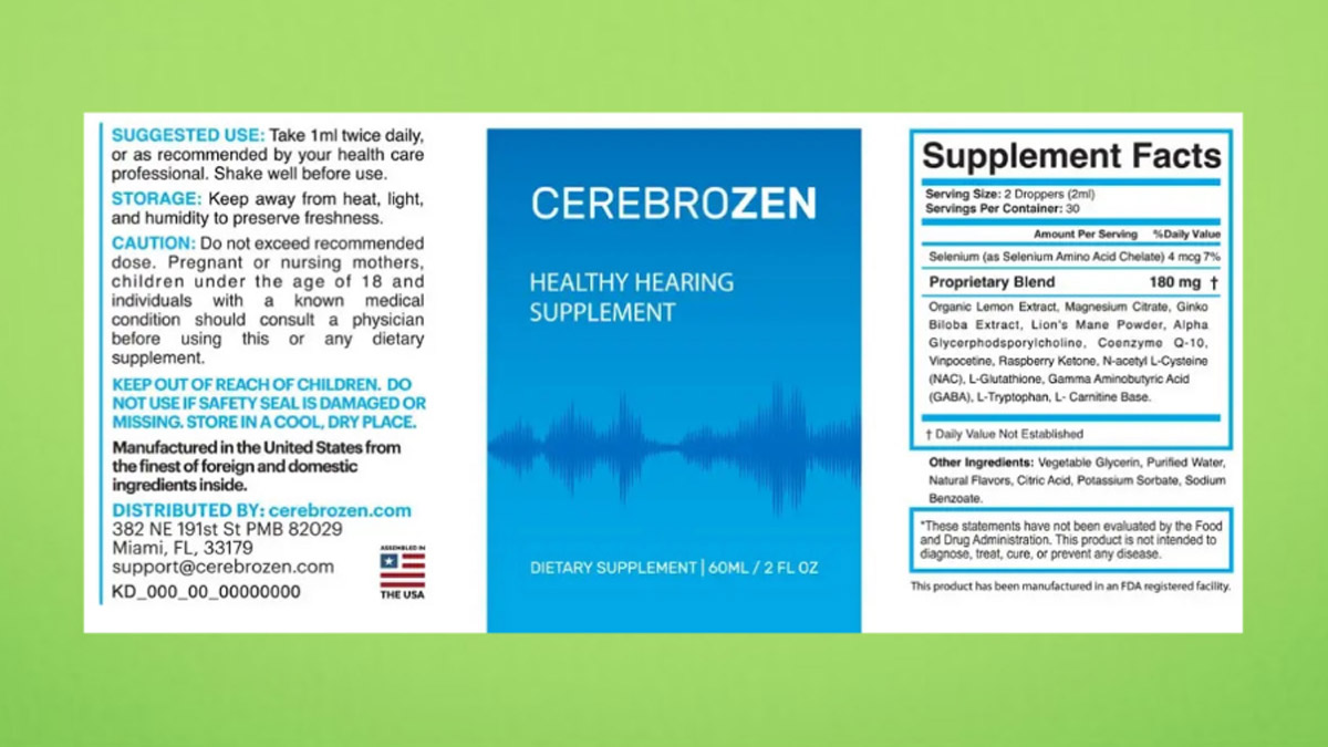 CerebroZen Liquid Supplement