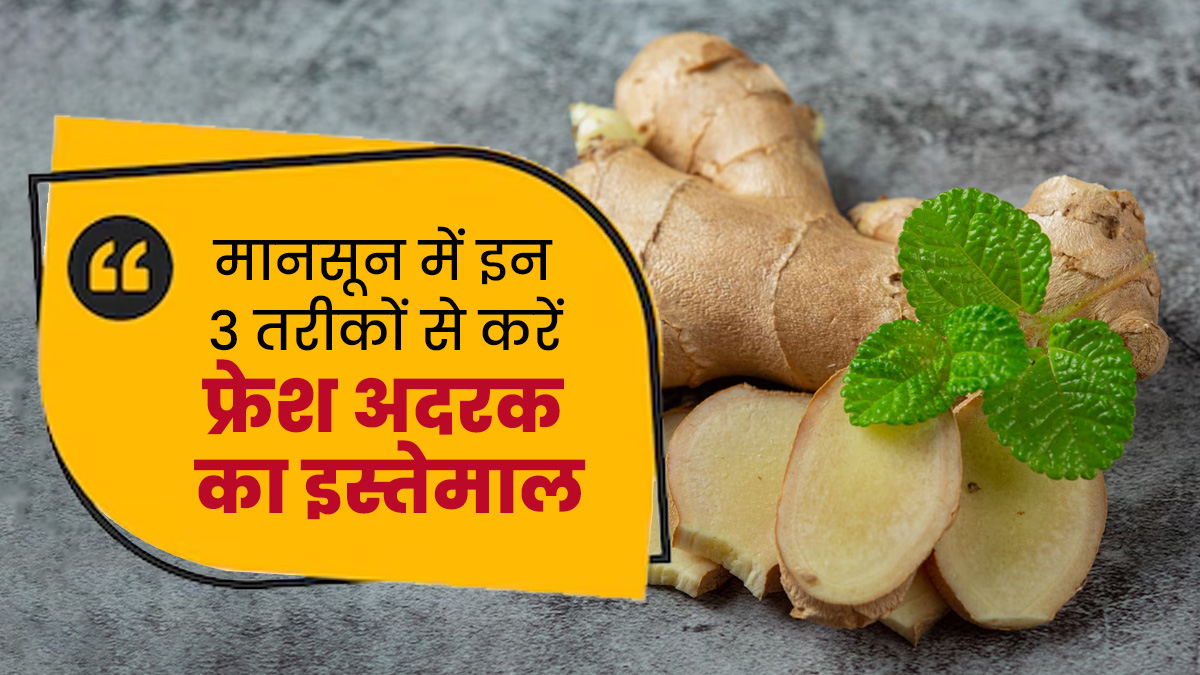 मानसून में इन 3 तरीकों से करें फ्रेश अदरक का इस्तेमाल, सेहत को मिलेंगे जबरदस्त फायदे